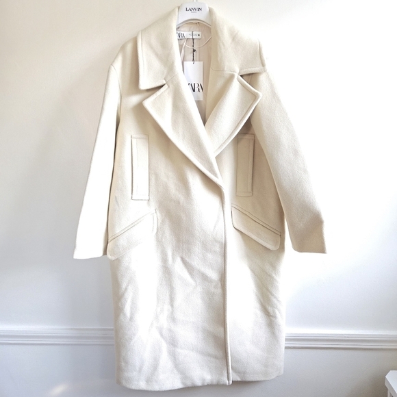 New ZARA Oversized Vanilla/Cream Coat NWT Small Ref 2675/241 - Picture 12 of 16